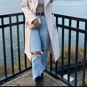 Ripped boyfriend jeans